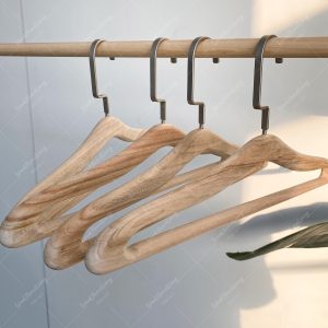 Solid Wood Clothes Hangers: Rustic Space Saving Hangers for Shirt